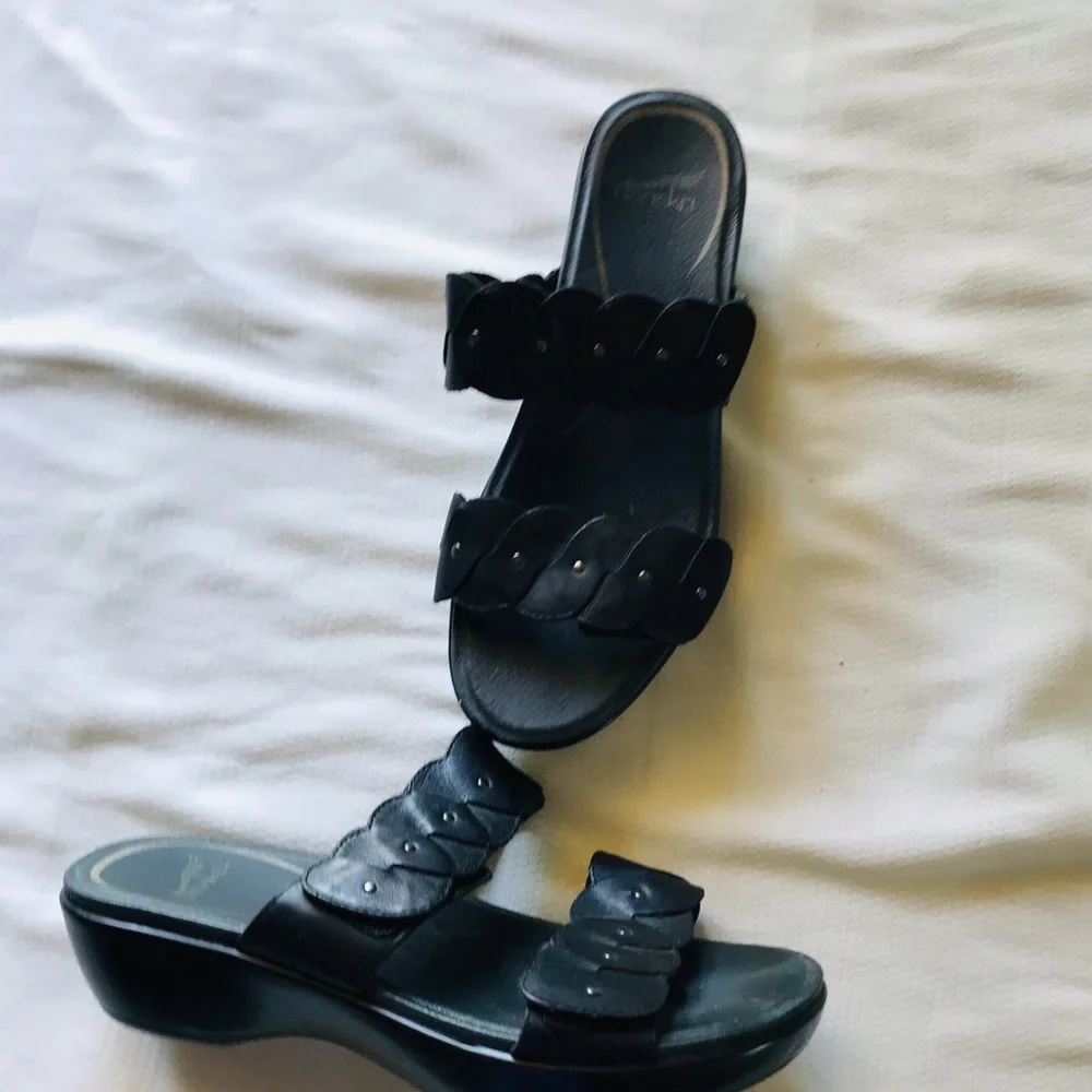 Dansko Black Sandals